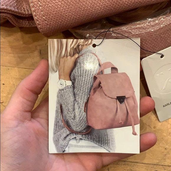 Never used blush pink backpack/purse - Picture 4 of 4